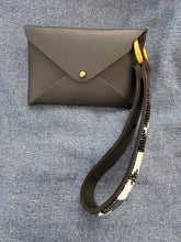 Load image into Gallery viewer, The Isabel Leather Card Wallet + Hand-Beaded Wristlet