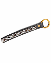 Load image into Gallery viewer, The Isabel Leather Card Wallet + Hand-Beaded Wristlet
