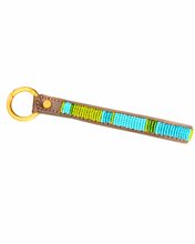 Load image into Gallery viewer, The Isabel Leather Card Wallet + Hand-Beaded Wristlet