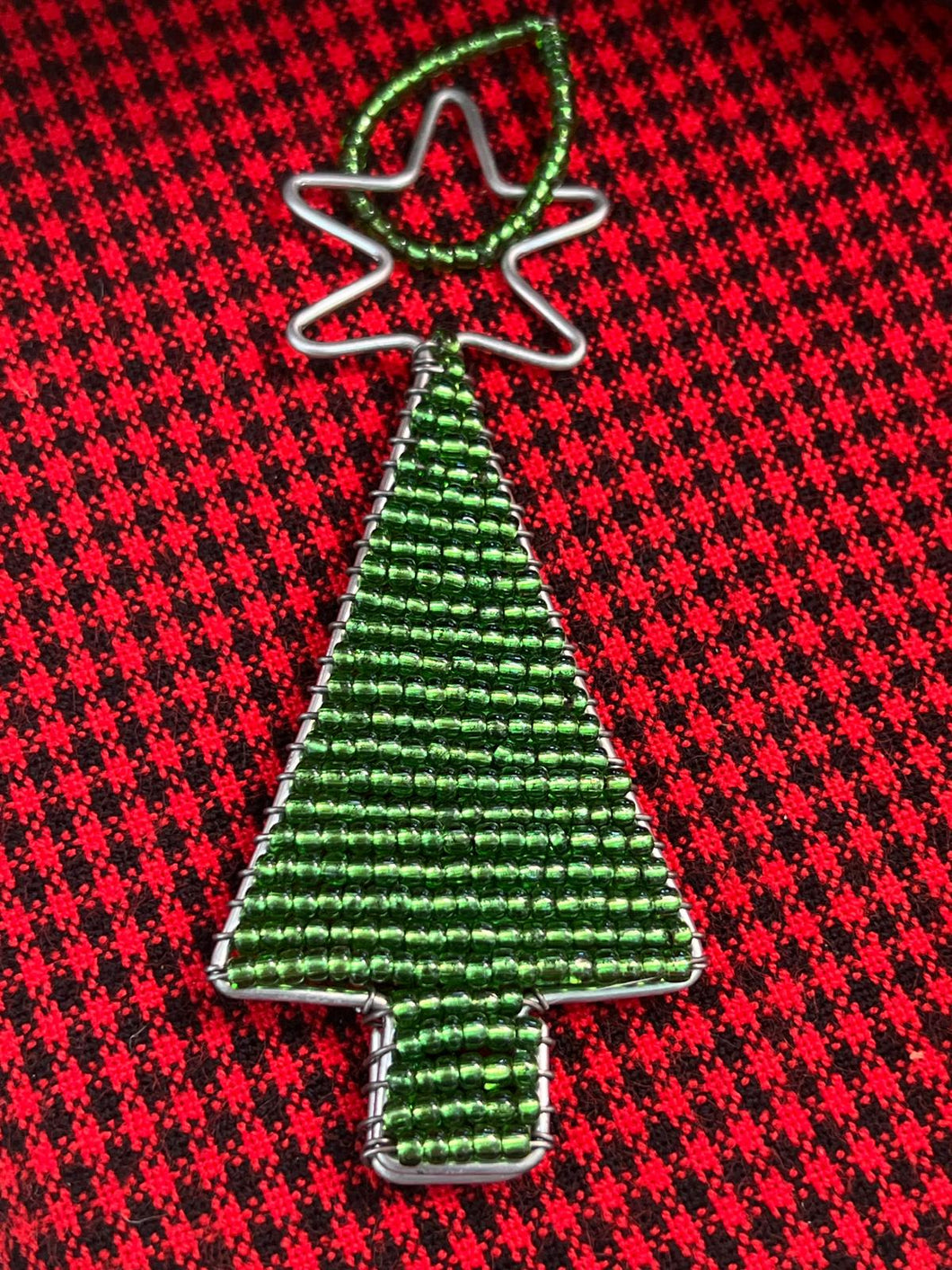 Mini Tree Ornaments - Handcrafted Beaded Christmas Decorations from Tanzania