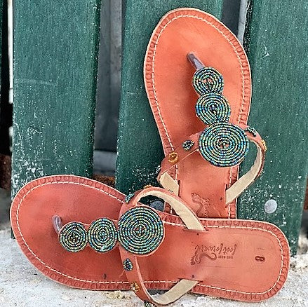 Pools of Green Sandals – Handmade Ethical Summer Footwear