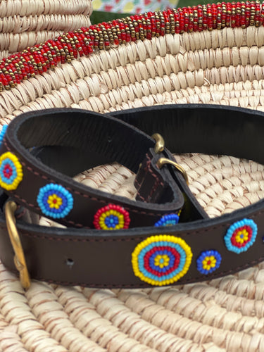 Quincy Beaded Dog Collar – Classic Handmade Ethical Design
